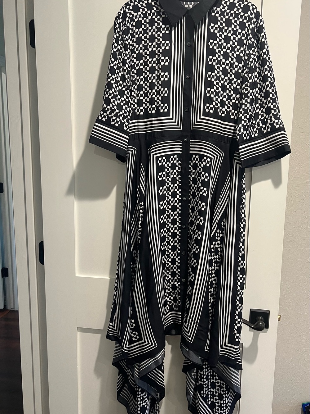 Simkhai Asymmetrical Silk Dress